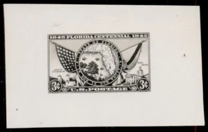 US #927E, 3¢ Florida Statehood, 1935 Photo Essay of proposed design 71x45mm, XF - Picture 1 of 1
