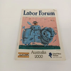 Labour Forum Australia 2000 Lloyd Ross Labour Council of NSW Vintage Booklet Mag - Picture 1 of 9