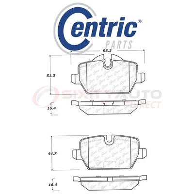 Centric C-TEK Metallic Disc Brake Pads for 2011-2013 Mini Cooper Countryman ii Foto 1 de 4