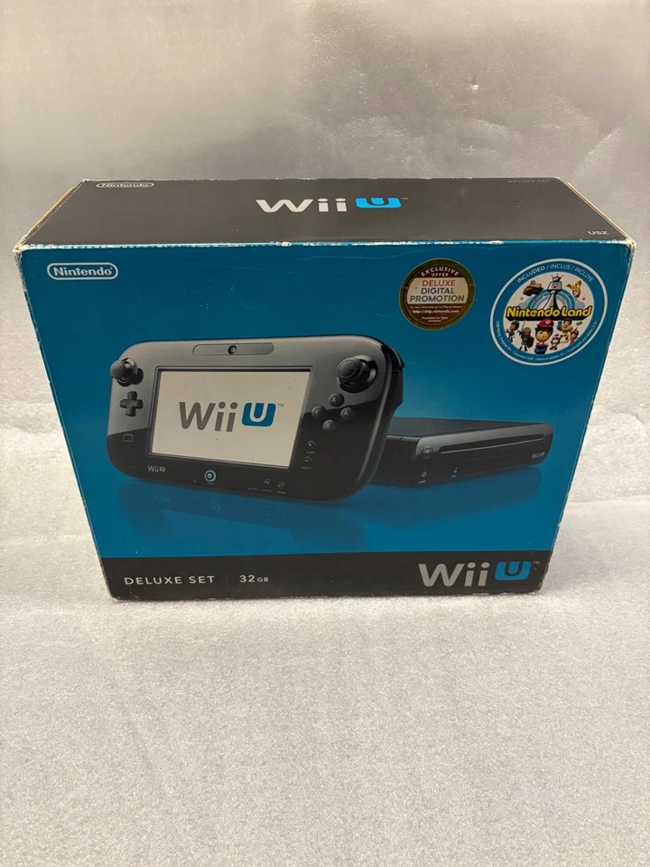 Nintendo Wii U 32GB Console Delux Set Complete In Box W/ Games, Tested - Image 1 of 4
