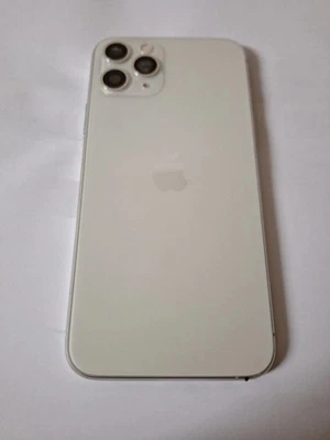 SCOCCA POSTERIORE per IPHONE 11 PRO TELAIO VETRO BACK COVER FRAME Argento - Immagine 1 di 4