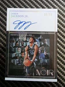 2020 Panini Noir Jaren Jackson Jr. Auto Noir #'d/99 - Picture 1 of 2