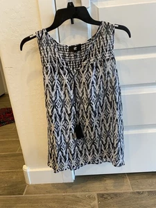 IZ Byer A Womens Dress Tank Top Black And White - Picture 1 of 3