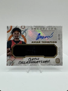 AUSAR THOMPSON INCEPTION CLOTH COLLABORATIONS GAME WORN PATCH AUTO /99  - Picture 1 of 2