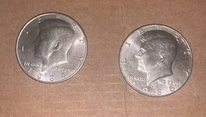 1984P & 1986P Kennedy Half Dollars - Picture 1 of 6