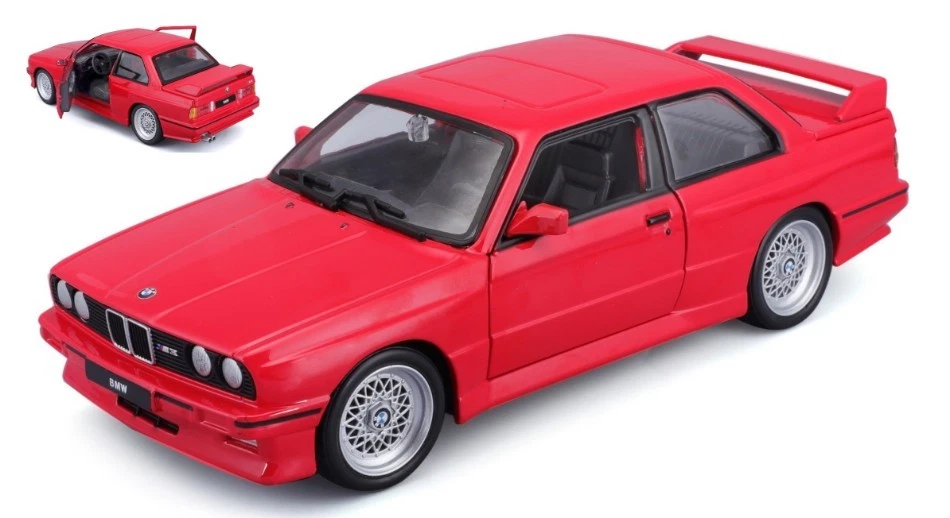 BBURAGO BU21100R BMW M3 (E30) 1988 RED 1:24 Modellino - Photo 1/1
