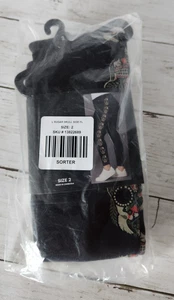 Torrid "Sugar Skull" Side Pattern Black Leggings Size 2 18/20 - Picture 1 of 7