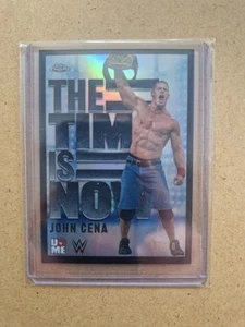 2025 Topps WWE Chrome John Cena BLACK REFRACTOR #/10 The Time Is Now TIN-10 - Picture 1 of 2