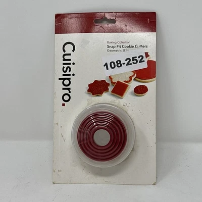 Juego de cortadores de galletas CUISIPRO Snap Fit Set de 5 formas geométricas nido NUEVO SELLADO Foto 1 de 4