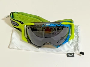 Oakley Crowbar Schneebrille blau/lime/dunkelgrau - Ski Snowboard unbenutzt - Bild 1 von 19