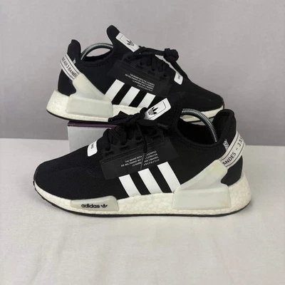 Adidas NMD R1 V2 Raro Negro Blanco Boost Tenis Para Hombres Talla 9.5 EE. UU. Correr Foto 1 de 4