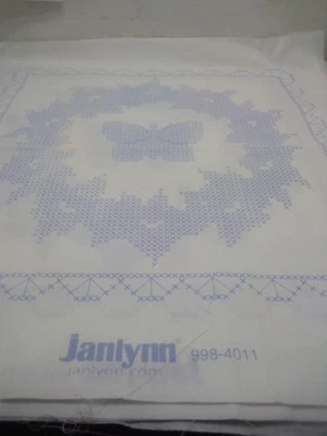 Stamped Crossstitch Janlynn 998-4011 Butterfly Quilt Block  Six 2 Have Been... - Image 1 of 4