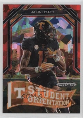 2023 Panini Prizm Draft Picks Student Orientation Red Ice Jalin Hyatt Rookie RC - Image 1 of 2