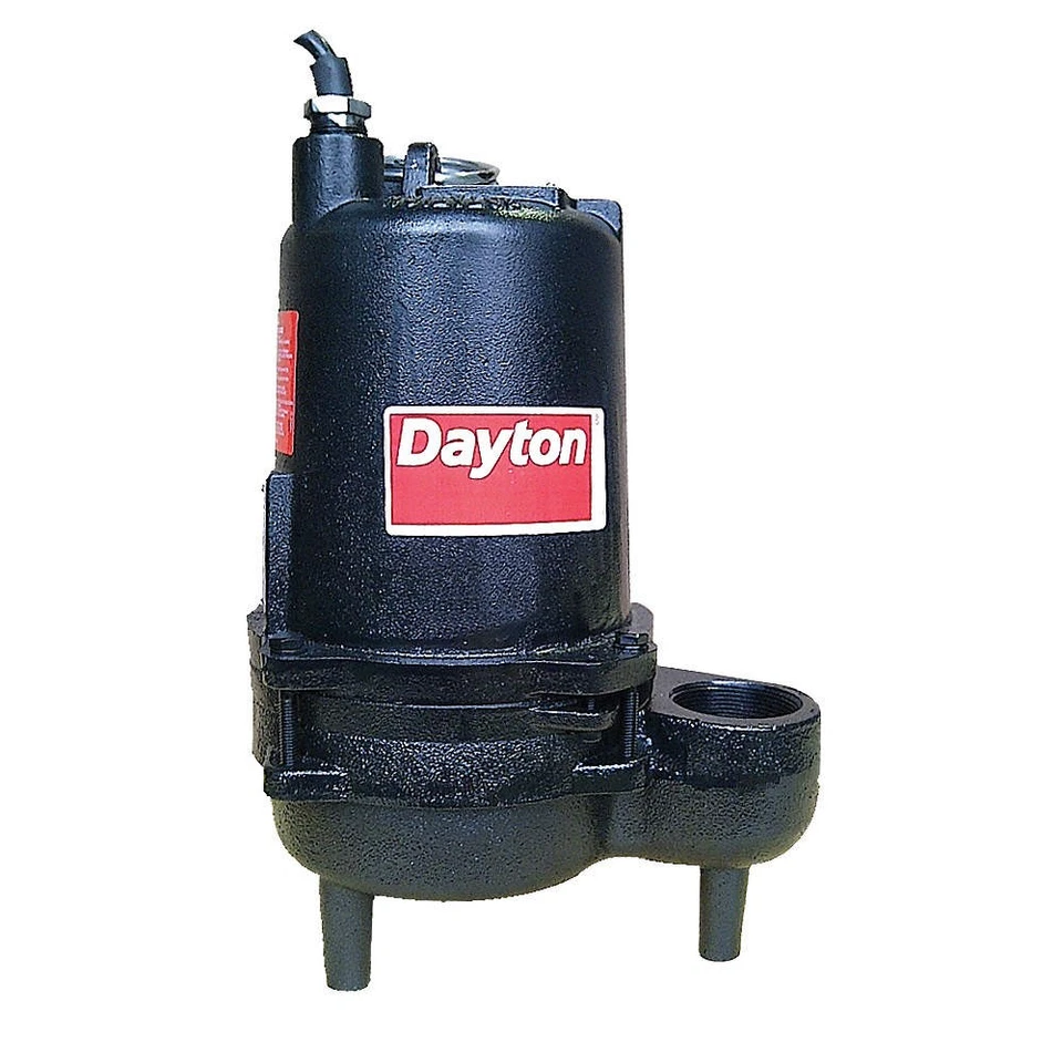 DAYTON 4HU80 1/2 HP, bomba eyectora de aguas residuales, 120 VCA 4HU80 Foto 1 de 1