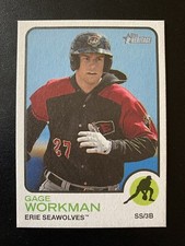 Gage Workman 2022 Topps Heritage Minor League #157 Flip Stock 19/25 Tigers