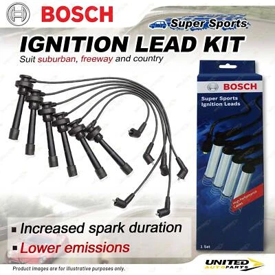 Bosch Ignition Leads for Mitsubishi Pajero NK NL NM NP 3.0 3.5 1996-2004 - image 1 of 2