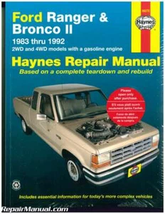 Ford Ranger Pick-up Trucks and Bronco II 1983-1992 Haynes Truck Repair Manual... - Picture 1 of 1
