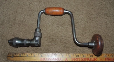 Broca de trinquete Fulton de colección taladro de soporte de 10" barrido taladro manual barrer carpintería Foto 1 de 4