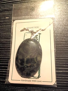 ~ Atemberaubender Kambaba Anhänger Halskette Heilstein Wicca heidnisch 18 Zoll - Bild 1 von 1