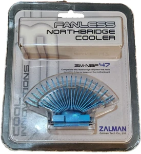 Zalman ZM-NBF47 Blue Flower Passive Chipset North Bridge Cooler  Extremely Rare - Picture 1 of 5