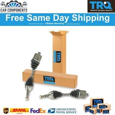 TRQ New Front CV Axle Shafts Outer Pair Set For 1999-2010 Chevy Olds Pontiac - Image 1 of 3