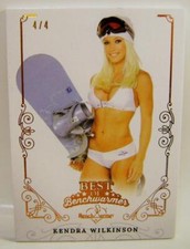 KENDA WILKINSON PLAYBOY #4 /4 ORANGE FOIL BASE CARD BEST OF BENCHWARMERS 2022
