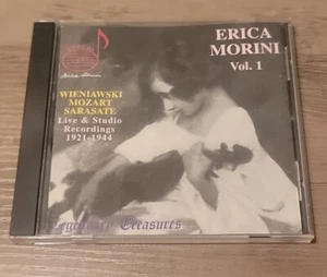 Erica Morini Vol. 1 Wieniawski Mozart Sarasate Live & Studio Recordings 1921-44 - Picture 1 of 2