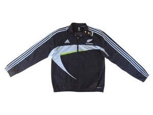 New Zealand All Blacks Adidas Men's New Black Rugby Union Football Jacket - XL - Bild 1 von 15