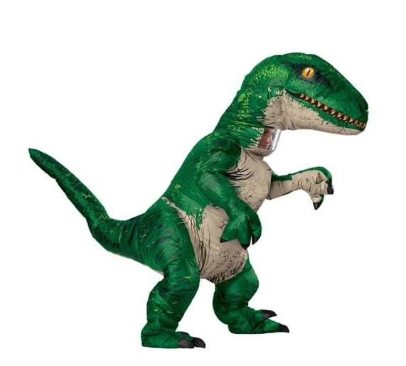 Inflatable Velociraptor Adult Halloween Costume - Image 1 of 1