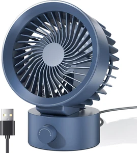 USB Desk Fan Small Quiet, Stepless Speed Flexible Adjust Mini Fans for Home Offi - Picture 1 of 7