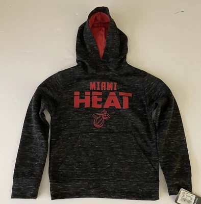 Miami Heat Sudadera Niños XS 4-5 NUEVO Baloncesto Con Capucha Negro Pullover NBA Foto 1 de 4