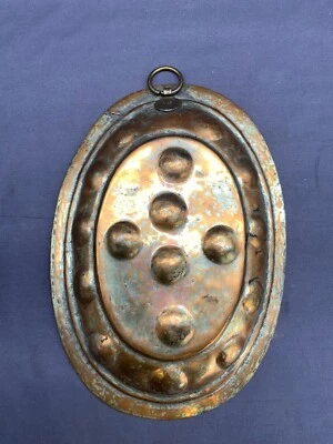 PUDDING FORM BACKFORM WEISSMETALL VERKUPFERT GROSS 24x31cm - Bild 1 von 4