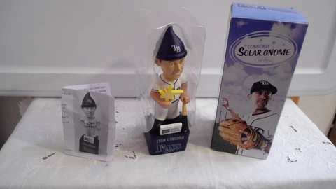 Evan Longoria Solar Gnome Tampa Bay Rays  8/6/16 New In Box Stadium Giveaway Cover