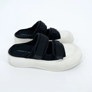 Zapatilla deportiva Charles & Keith talla 35 (US 5) de lona con plataforma negra - Imagen 1 de 10