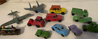 Vintage Tootsie Toy Lesney Car Lot Of 12 Mercedes Field Jet Airplane Bug Train