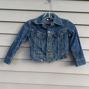Vtg Lee 131 J Storm Rider jean jacket 1940s Boys Youth Child’s Size 6 - Picture 1 of 5