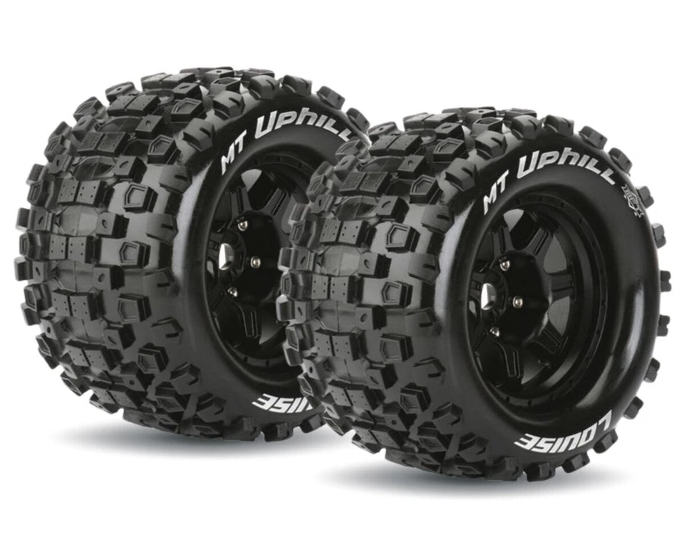 LOUISE MFT MT 3.8 Uphill Reifen 1/8 auf Felge Monster Truck LOUT3322B E-Revo VXL - Bild 1 von 1