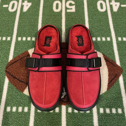 UGG Soft Kick It Slide Casual Pantofole Sandali Scarpe Samba Rosso Uomo Taglia 10