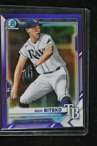 BB - 2021 - Bowman Chrome - Purple Refractor - Nick Bitsko - 209/250 - BCP-143 - Imagen 1 de 2