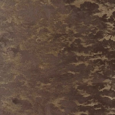 Tela de tapicería Avalon material cortina de terciopelo mármol - marrón y dorado Foto 1 de 4