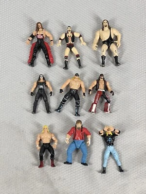 Toy Biz WCW NWO Steel Slammers 9 Figures Sting Hogan Savage Nash Hall Page Giant - Image 1 of 4