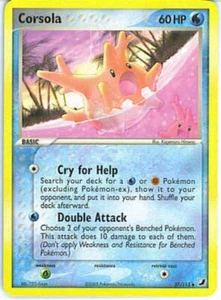 2x (UNSEEN-037) Corsola (U) Pokemon EX Unseen Forces Card # 37 - Picture 1 of 1