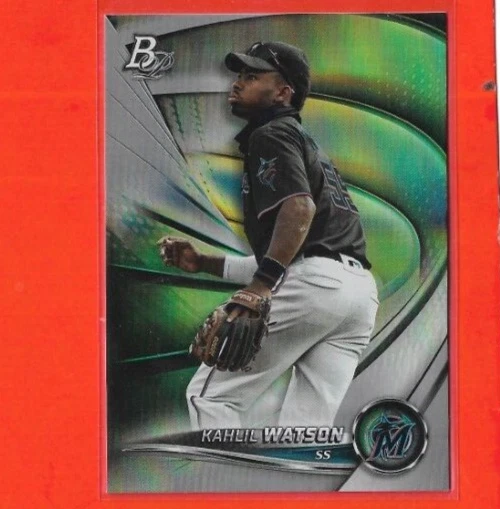 2022 Bowman Platinum Kahlil Watson #98 - Marlins - Image 1 of 1