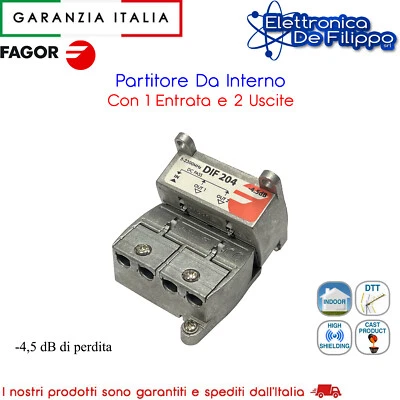 Partitore Da Interno Con 1 Entrata e 2 Uscite - Immagine 1 di 3