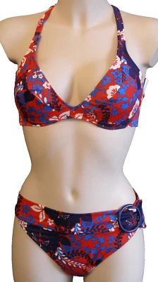 Fantasie Swim Damen Bügel Bikini 3er SET Gr.85H UK 38FF + Slip + Pareo Multiway - Bild 1 von 4