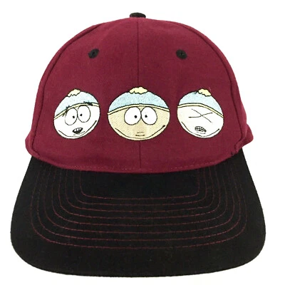 De Colección Años 90 South Park Cartman Sombrero Comedia Cara Central Logo Camionero Béisbol Papá Gorra Foto 1 de 4
