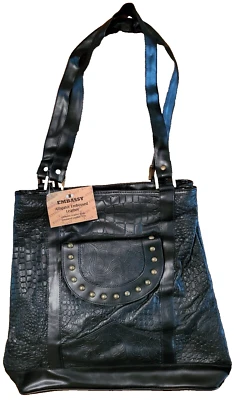 Cartera de cuero negra Embassy Foto 1 de 4