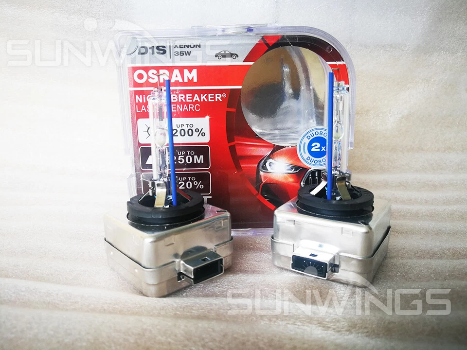 2PCS OSRAM XENARC D1S 66144CBI Cool Blue 6000K HID XENON LIGHT BULB - Image 1 of 4