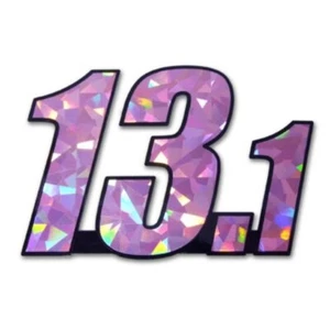 Elektroplate 13.1 PINK Reflective Decal (1/2 Marathon) - 3.5: x 2.5" - Picture 1 of 1