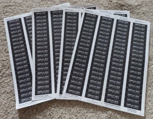 Wholesale lot DISPLAY BOX NOT FOR RESALE stickers 25 50 100 1.5" x 0.5" 3.85cm - Picture 1 of 1